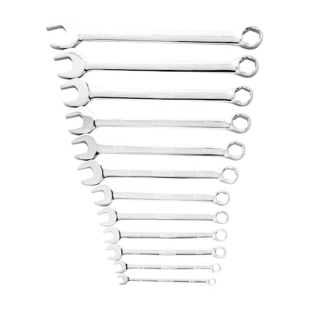 Steelman Pro 12-Piece SAE 6-Point Combination Wrench Set 78535